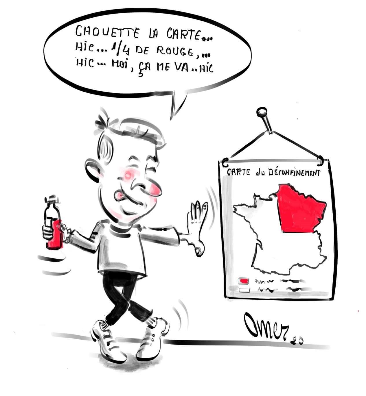 La carte de déconfinement